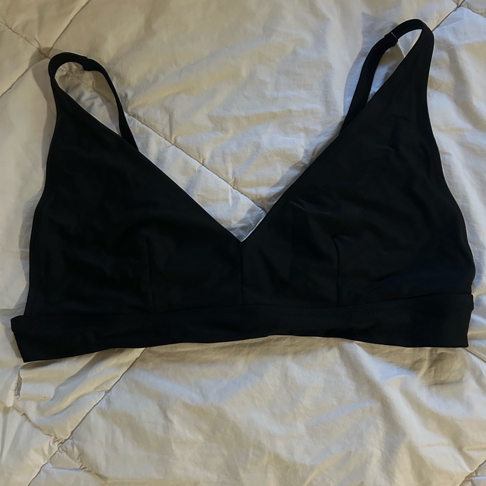 Aerie Black Bikini triangle top